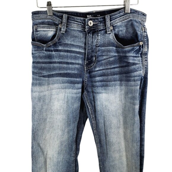 BKE Jeans Tyler Straight Leg Relaxed Fit Jeans Mens Size 31 x 32 Blue - Picture 7 of 13